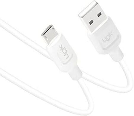 Linktech K448 Strong Micro USB Data/Şarj Kablosu 1mt 2.4A Beyaz