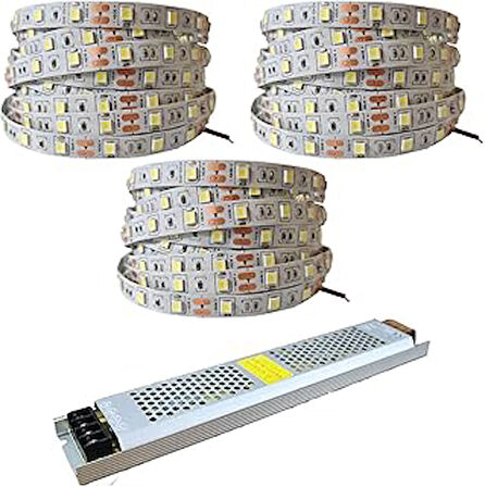 Amber LED 4040 Yeni Nesil 15 Metre Şerit LED 12nan 16.5 Amper 200 Watt LED Trafo Oturma Odası, Yatak Odası nane Mutfak için Gizli Aydınlatma Amber, Amber Led