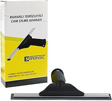 SUPERVAC SC Serisi Buharlı Temizleyiciler için Cam Temizleme Aparatı Lastik Silici, ile uyumlu