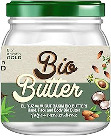 Bio Keratin Butter Cilt Bakım Kremi 210 Ml Cam Kavanoz