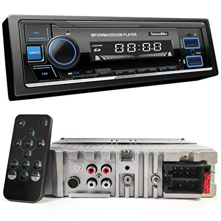 SX-MX3G Oto Teyp 4X50 Watt Bluetooth Mobil Aplikasyon 2Xusb Sd Fm Aux