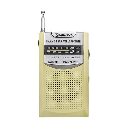 SONIVOX VS-R106 RENK CEP TİPİ ANALOG FM RADYO