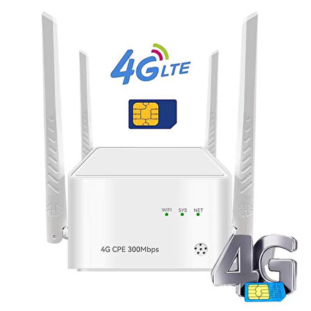 PM-25136 300 MBPS KABLOSUZ İÇ MEKAN 4G/LTE SİM KART DESTEKLİ BAĞIMSIZ MODEM - ROUTER