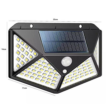 SİLVER TOSS ST-8010A Solar Güneş Enerji Aydınlatma Lambası Sensörlü 180 Led