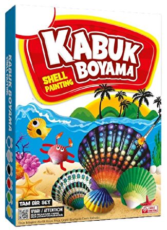 HAyal Sepeti Kabuk Boyama Seti, Deniz Kabuğu Boyama, Shell Painting, Boyama Seti