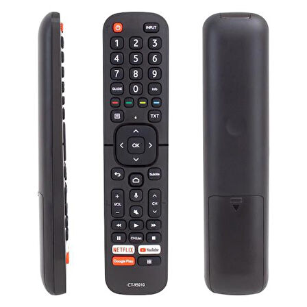 CT-95010 Netflix-Youtube-Google Play-Prime Tuşlu Video Ses Komutlu Lcd-Led Tv Kumandası