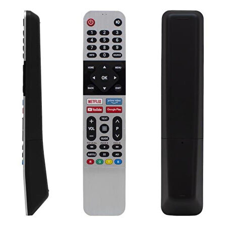 Arçelik - - Grundig RM-L1659 Ses Komutsuz - Youtube - Prime Video - Google Play Tuş Lcd Led TV Kumanda