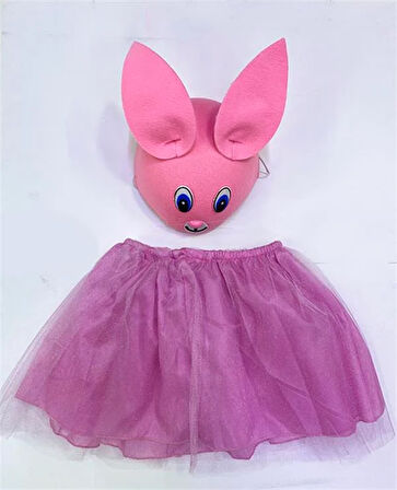 Gösteri Kostümü Pembe Tavşan