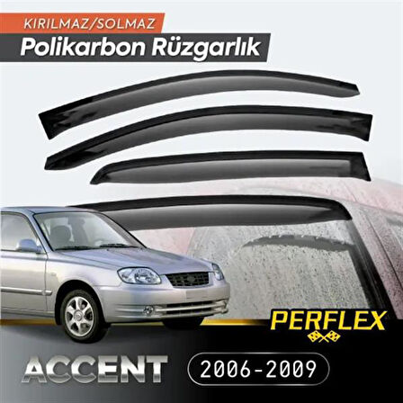 Polikarbon Kırılmaz Rüzgarlık V2 Mugen Hyundai Accent 2006-2009