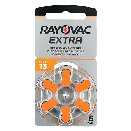 Rayovac 13 Numara Kulaklık Pili 6'Lı Paket