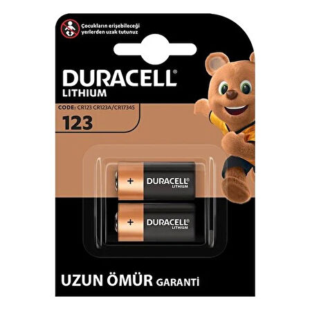 CR123 / CR123A / CR17345 3 Volt Lityum Pil