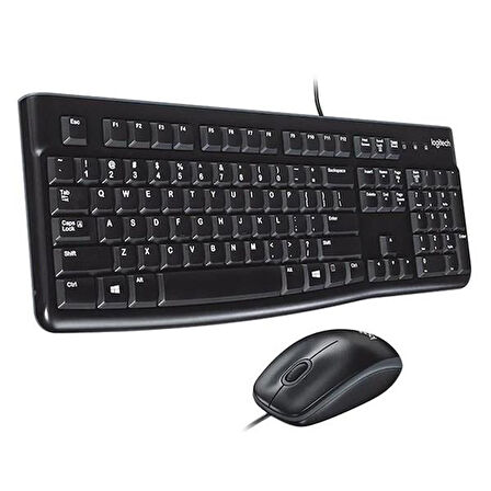 MK120 Usb Q Siyah Kablolu Klavye + Mouse Set