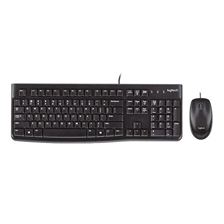 MK120 Usb Q Siyah Kablolu Klavye + Mouse Set