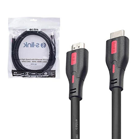 SL-HDM4K13 19+1 Hdmi To Hdmi 3M V2.0 4K 60Hz Kablo