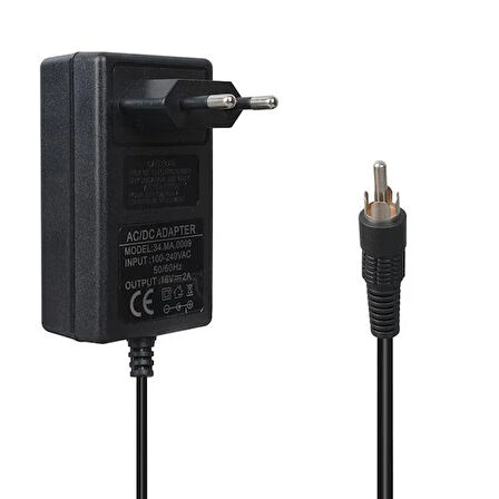 PM-4735 16 Volt - 2 Amper Tos Fişli Rca Uçlu Priz Tipi Santral Adaptörü