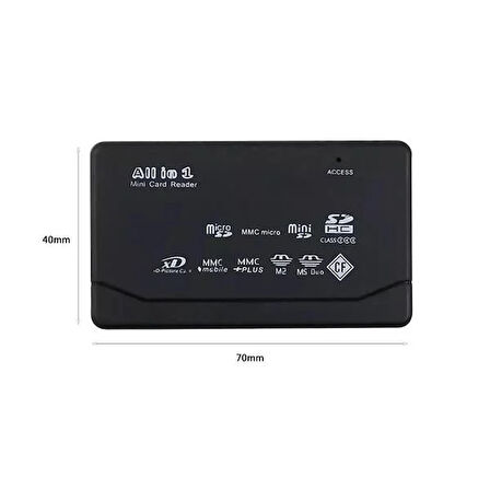 Powermaster Pm-9066 Tf-Sd-Mmc-Mini-Micro Sd Çoklu Usb Kart Okuyucu