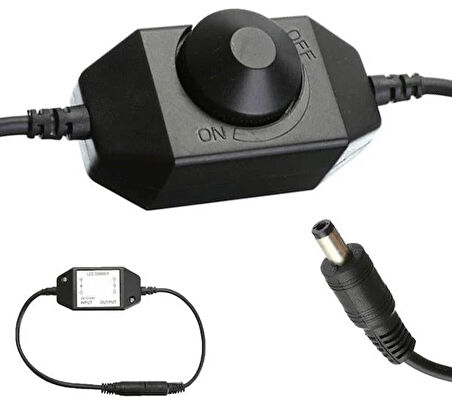 Powermaster Dc12V-Dc24V 2A Tek Renkli Şerit Led Dimmer Işık Şiddeti Kontrolü