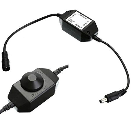 Powermaster Dc12V-Dc24V 2A Tek Renkli Şerit Led Dimmer Işık Şiddeti Kontrolü