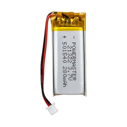 501540 3.7 Volt 280 Mah Lityum Polimer Pil