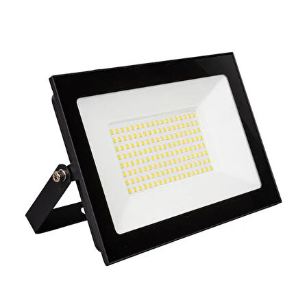 Powermaster Pm-22587 100 Watt - 220 Volt 6500K Ip66 150* Işık Açısı Siyah Slim Kasa Led Projektör