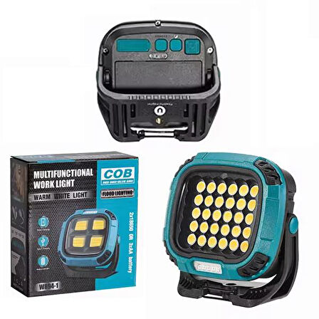 MX-W893 4000K - 7000K - Kırmızı 30 COB Ledli 30 Watt Çok Fonksiyonlu Çalışma Lambası