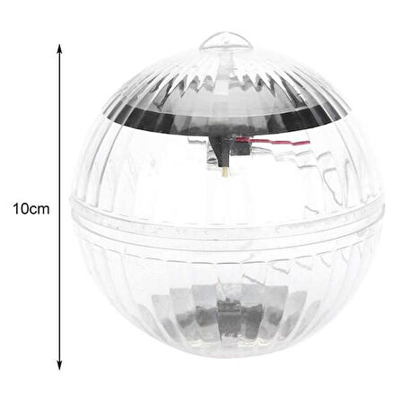 PM-25477 Solar Panelli Havuz Topu RGB Led Ambiyans Aydınlatma Su Geçirmez
