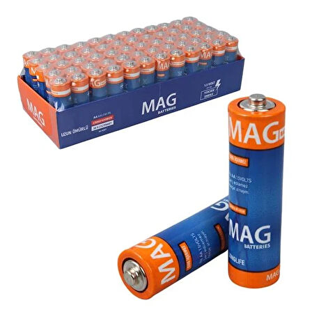 Mag Batteries MG-26171 Karbon Çinko AA 60'Lı Paket Kalem Pil