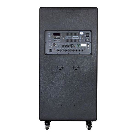 Shile Sl-1612B İki El Mikrofonlu-Kumandalı Usb/Sd/Bt/Fm Taşınabilir Hoparlör
