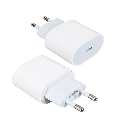 Wk-26524 Beyaz Pd 20 Watt Iphone Type-C Hızlı Şarj Başlığı