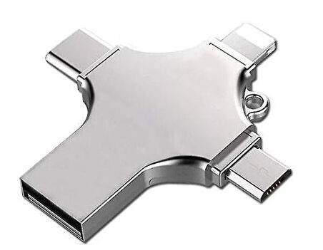 Faster Fs-26598 4 In 1 16Gb Flash Bellek (Usb - Type-C - Micro Usb - Lightning)