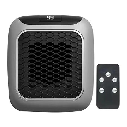 PM-26513 800 Watt Priz Tipi Uzaktan Kumandalı Taşınabilir Isıtıcı