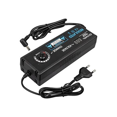 PM-22380 3 Volt - 12 Volt - 10 Amper 5.5*2.5 Mm Uçlu Voltaj Kademeli Adaptör