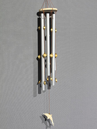 Boncuklu Metal Rüzgar Çanı Model 1