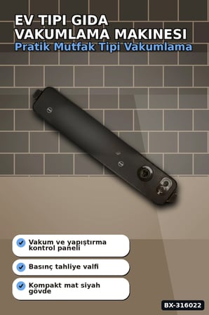 Ev Tipi Gıda Vakumlama Makinesi - Poşet Yapıştırma Cihazı, Mutfak Saklama Bx-316022