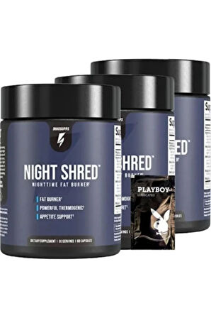 Night Shread Time Fat Burner Gece Yağ Yakma 60 Lı X 3 Adet + 1 Jel Hediye