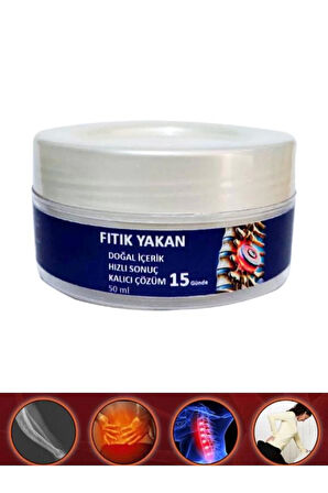 Fıtık Yakan Sırt Bel Adale İskelet Harici Uygulama Masaj Bakım Kremi 50 Ml X 1 Adet