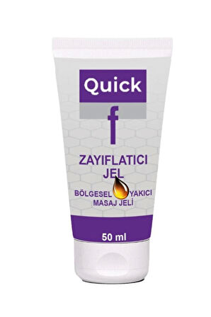 Quick Gel Zayıflamaca İncelmece Bölgesel Masaj Ve Bakım Jeli 50 Ml X 1 Adet