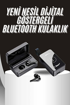 Tws Bluetooth Kulaklık Aynalı Kulaklık Dijital Göstergeli Dokunmatik Kontrol