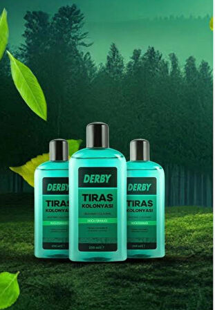 DERBY DOĞA TRAŞ KOLONYASI 250 ML 3LÜ SET