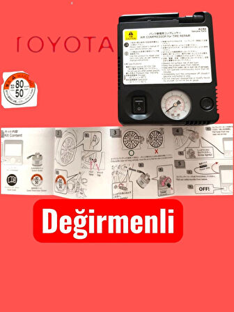 Orjinal Toyota Tüm modeller icin Uyumlu - Lastik Sisirme Kompresörü
