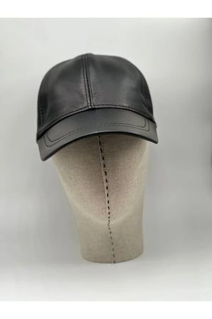 %100 Deri El Yapımı Unisex İç Astarlı Ayarlanabilir Boyut Cırtcırtlı 8 Parça Deri Şapka