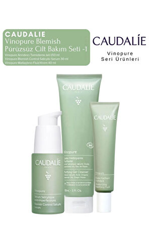 Vinopure Blemish Pürüzsüz Cilt Bakım Seti -1 | Serum - Krem -Temizleme Jeli Orijinal Boy