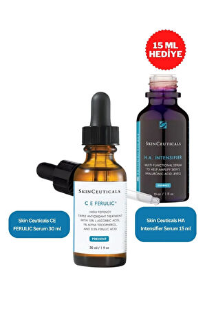 DS Antiaging Bakım Seti 002 | CE FERULIC Serum 30 ML - HA intensifier 15 ML Hediye