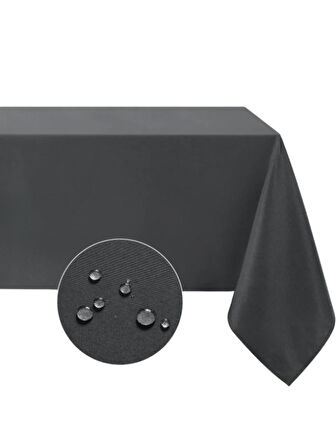 Sıvı Geçirmez Dertsiz Leke Tutmaz Kumaş Mutfak Masa Örtüsü 140 x 180 cm