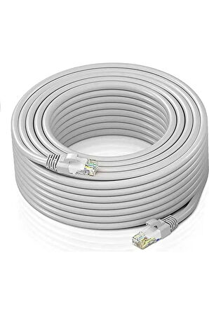 10 Metrelik Cat6 Lan Fabrikasyon Internet Data Kablosu(Ethernet Modem RJ45 Uçlu Jacklı Network Adsl)