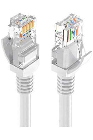 5 Metrelik Cat6 Lan Fabrikasyon Internet Data Kablosu(Ethernet Modem RJ45 Uçlu Jacklı Network Adsl)