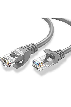 20 Metrelik Cat6 Lan Fabrikasyon Internet Data Kablosu(Ethernet Modem RJ45 Uçlu Jacklı Network Adsl)