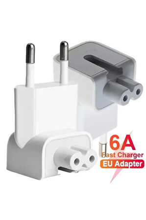 Magsafe Apple Macbook Pro Ipad Iphone Şarj Soket Adaptör Çevirici Priz Ucu Adaptör Başlığı Beyaz