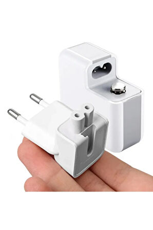 Magsafe Apple Macbook Pro Ipad Iphone Şarj Soket Adaptör Çevirici Priz Ucu Adaptör Başlığı Beyaz