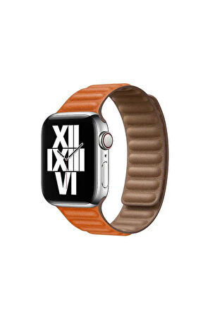 Apple Watch 38mm Uyumlu DRW-KRD-34 Deri Kordon